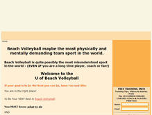 Tablet Screenshot of beachvolleyballtoday.com